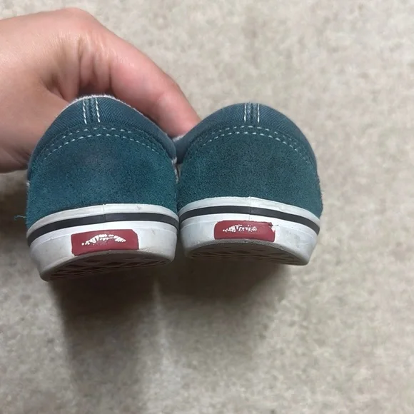 Vans Blue Sneakers with Velcro Straps and Signature Stripe - Picture 3 of 7